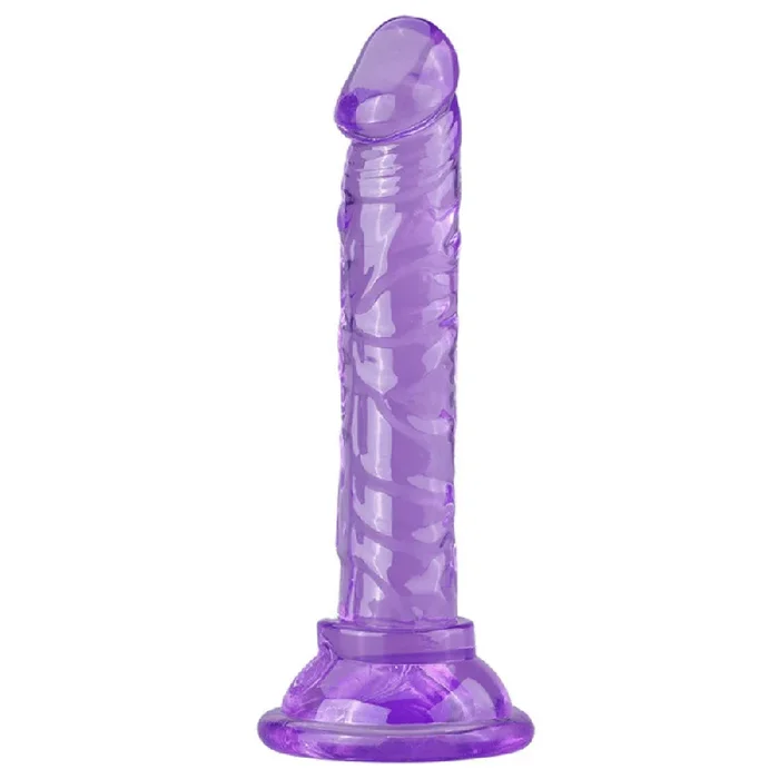 6 Inch Slim Beginner’s Veined Jelly Dildo
