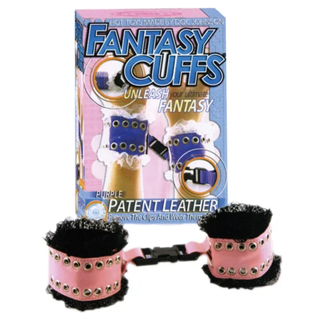 ‘–Designer Cuffs, Pink Patent Leathe