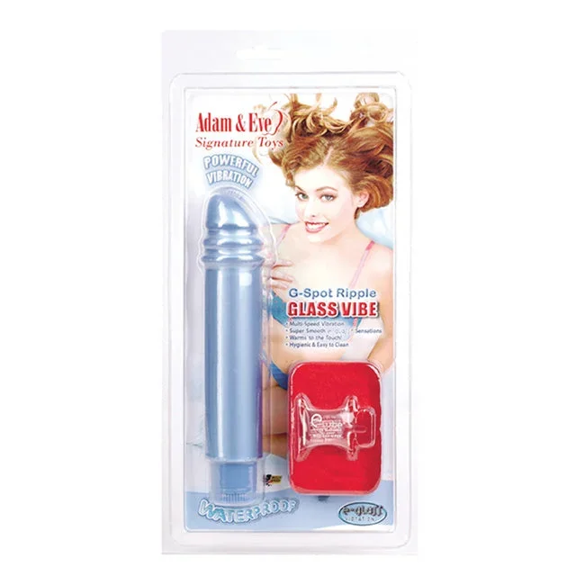 ‘–E-Glass Blue Ripple Vibrator Pf