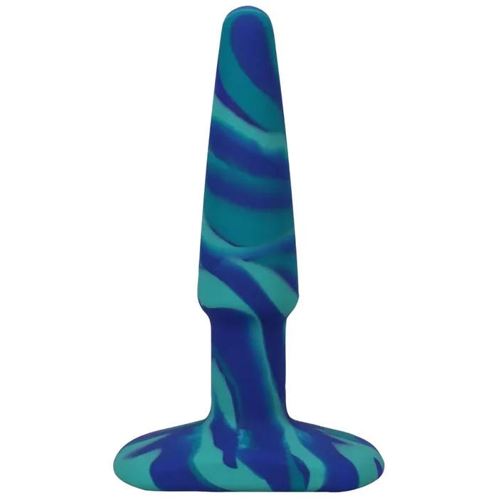 A-Play Groovy Silicone Butt Plug Ocean 4 Inch