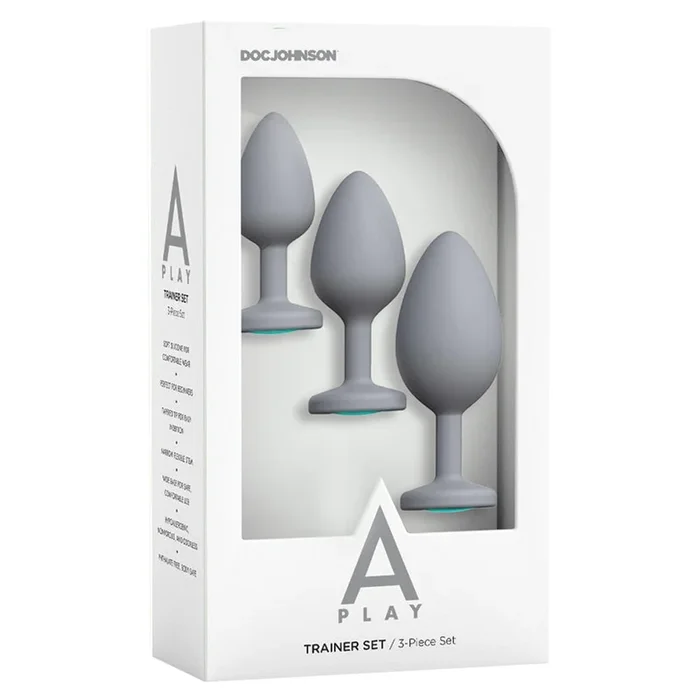A-Play Silicone Trainer Set 3 Piece Set – Grey