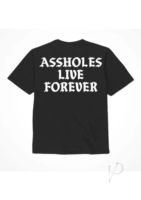 Alf Assholes Live Forever Tshirt Xxl Black