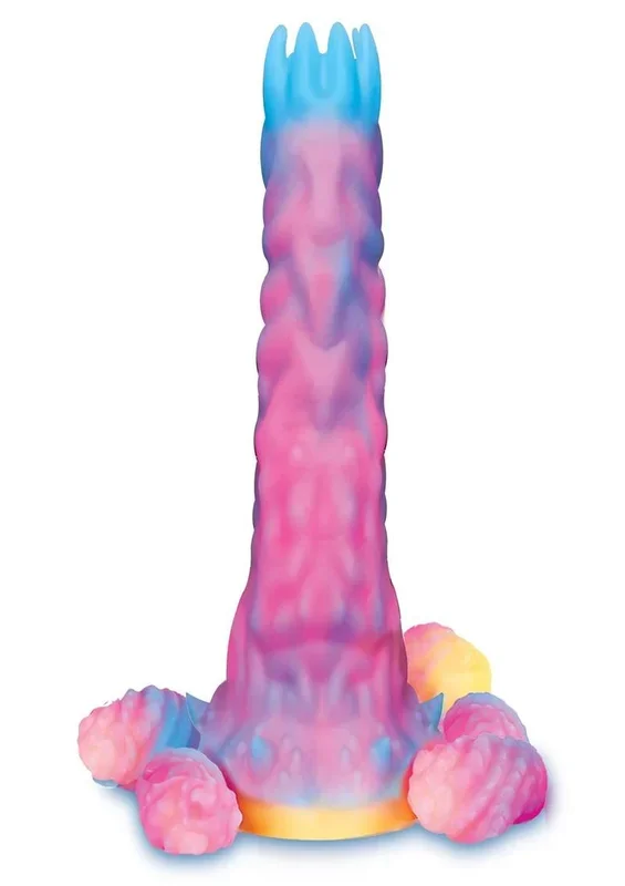 Alien Nation Glo-Vopositor Silicone Glow In The Dark Dildo with Eggs
