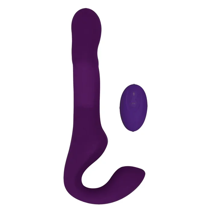 Alto Thrusting and Vibrating Strapless Dildo by Duet Harmony