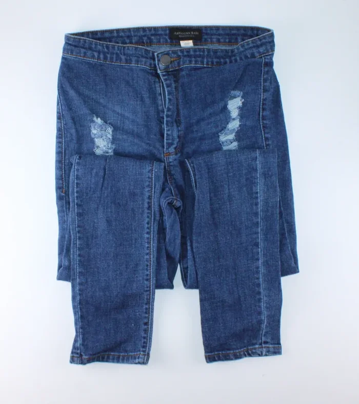 AMERICAN BAZI DISTRESSED DENIM LADIES SIZE 9 PRE-LOVED