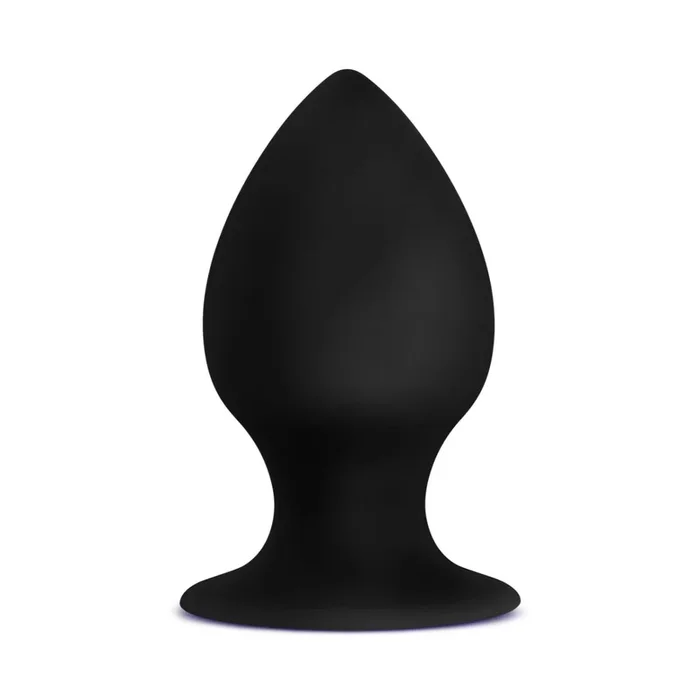 Anal Adventures Platinum Silicone Anal Stout Plug Kit Black