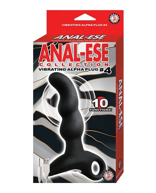 Anal-Ese Collection Vibrating Alpha Plug #4 – Black
