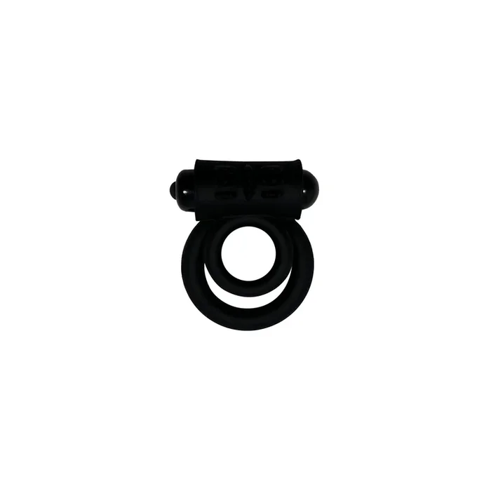 Anvil Dual Tickler Vibrating Cock Ring in Black