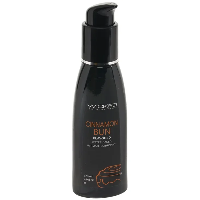 Aqua Flavored Lube 4oz/120ml in Cinnamon Bun