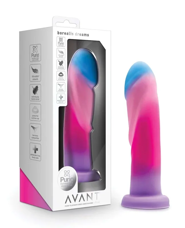 Avant Borealis Dreams Cotton Candy – Hand-Sculpted Silicone Dildo | G-Spot & P-Spot