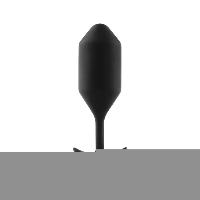 b-Vibe Snug Plug 4 Weighted Silicone Butt Plug Black