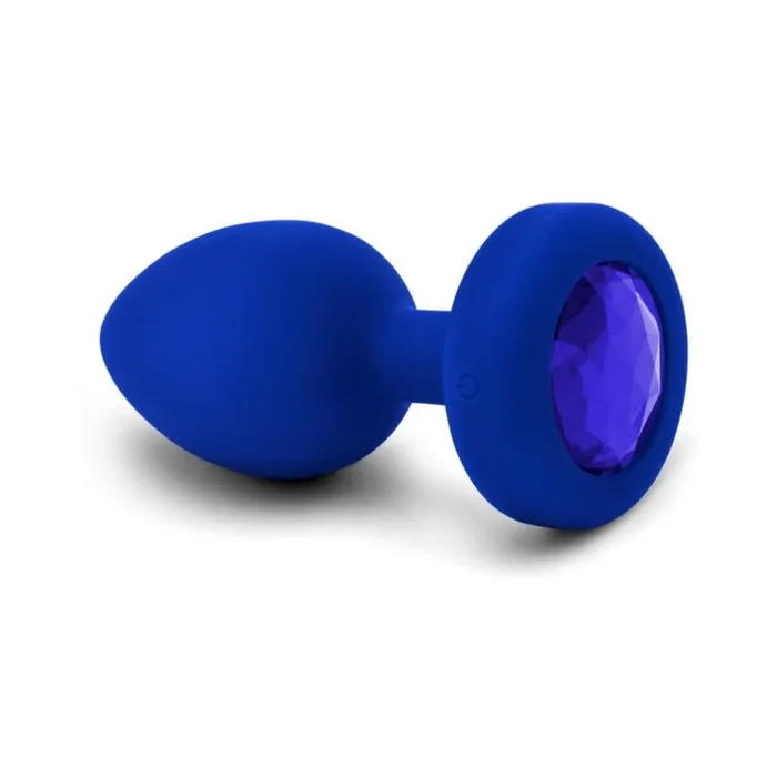 B-Vibe Vibrating Jewel Plug L/XL – Blue Sapphire