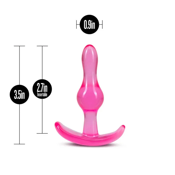 B Yours Curvy Pink Anal Plug Comfortable Tapered Design