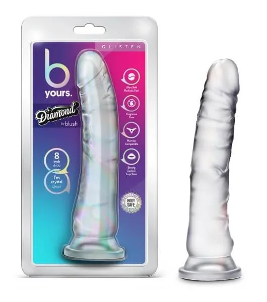 B Yours Diamond Glisten Clear Dildo by Blush Novelties