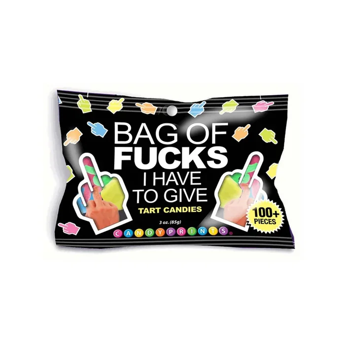 Bag Of Fucks I Have To Give – Fruit Flavoured Lollies – 85 gram Bag