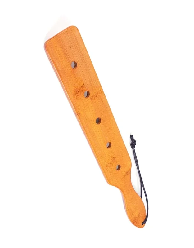 Bamboo Wood Paddle – 14.5″ Long with 5 Airflow Holes
