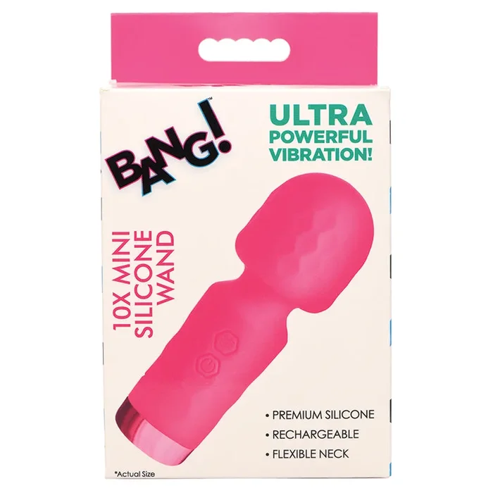 Bang! 10X Mini Silicone Wand – Pink