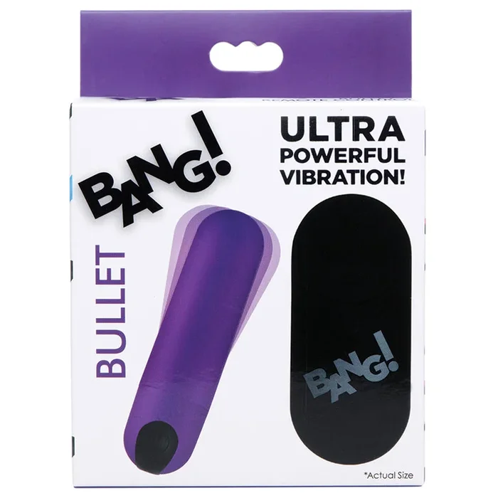 Bang! 21X Vibrating Bullet With Remote Control – Purple