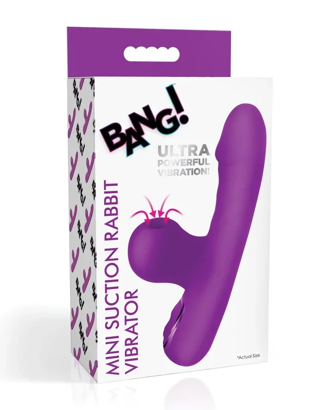Bang! Mini Suction Rabbit Vibrator – Purple
