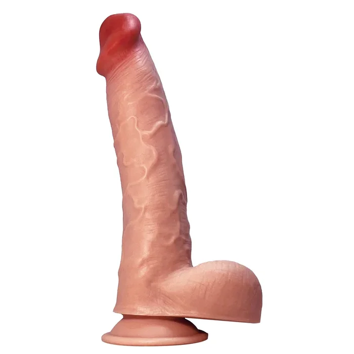 Bendable 8.5″ Sliding Skin Dildo by F6 in Flesh