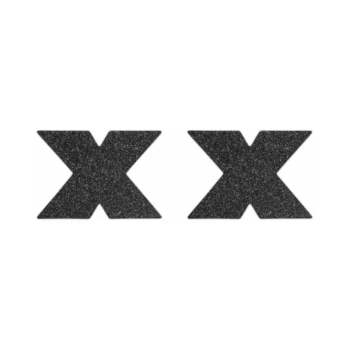 Bijoux Indiscrets Flash Pastie – Cross Black