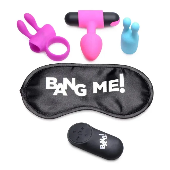 Birthday Sex Kit – C-Ring, Plug, C-Stim, Bullet and Blindfold