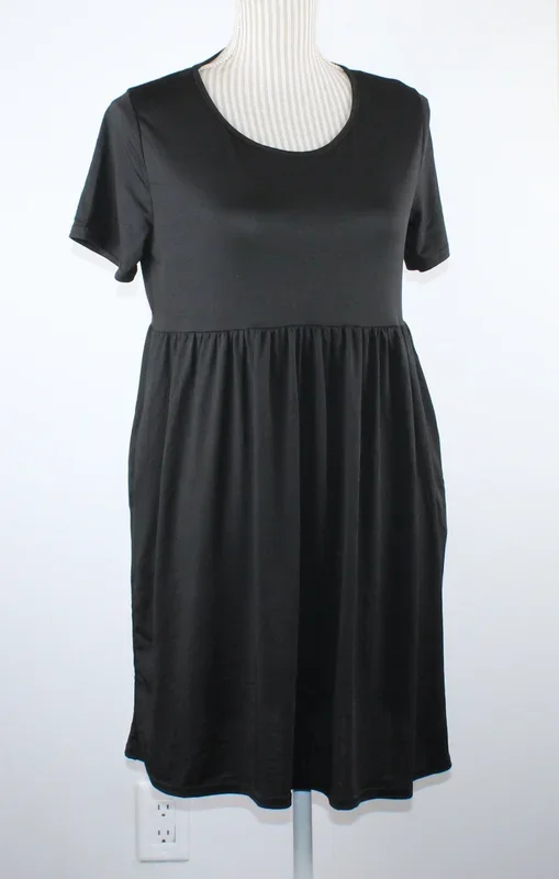 BLACK LADIES DRESS LADIES MEDIUM PRE-LOVED
