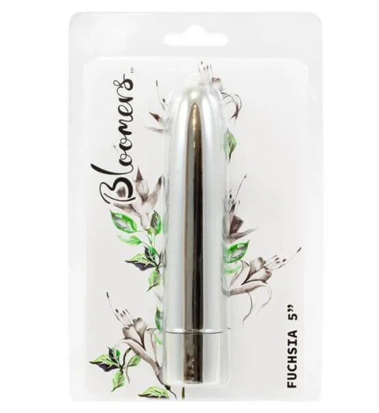 Bloomers Fuchsia Silver Vibrator 5 inches