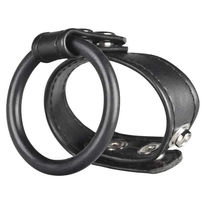 Blue Line Dual Stamina Cock Ring Black