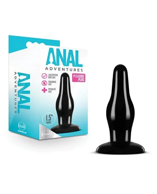 Blush Anal Adventures Pleasure Plug – Black