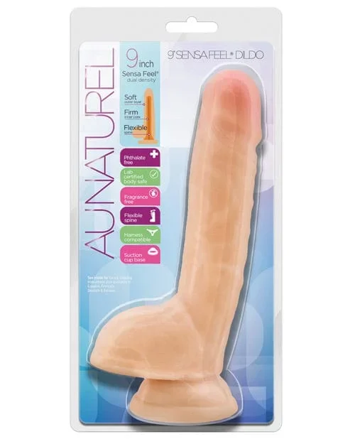 Blush Au Naturel 9″ Sensa Feel Dildo – Beige