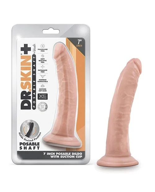 Blush Dr. Skin Plus 7 Inch Posable Dildo