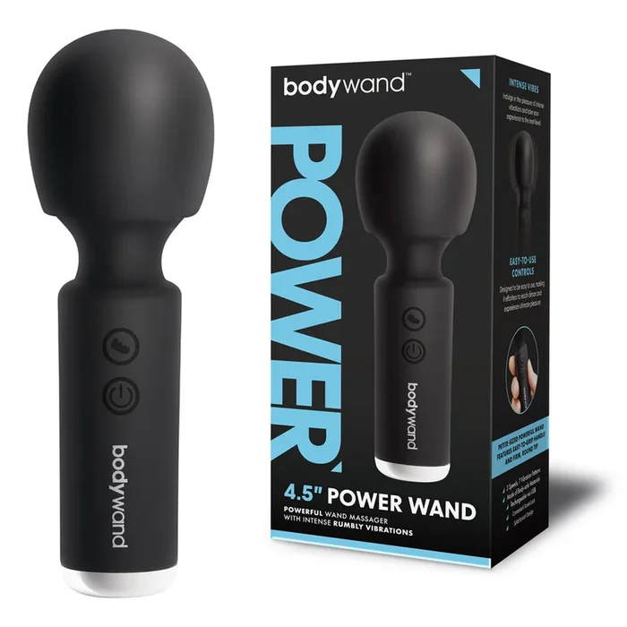 Bodywand 4.5” Power Wand – Black 11.4 cm USB Rechargeable Massager Wand