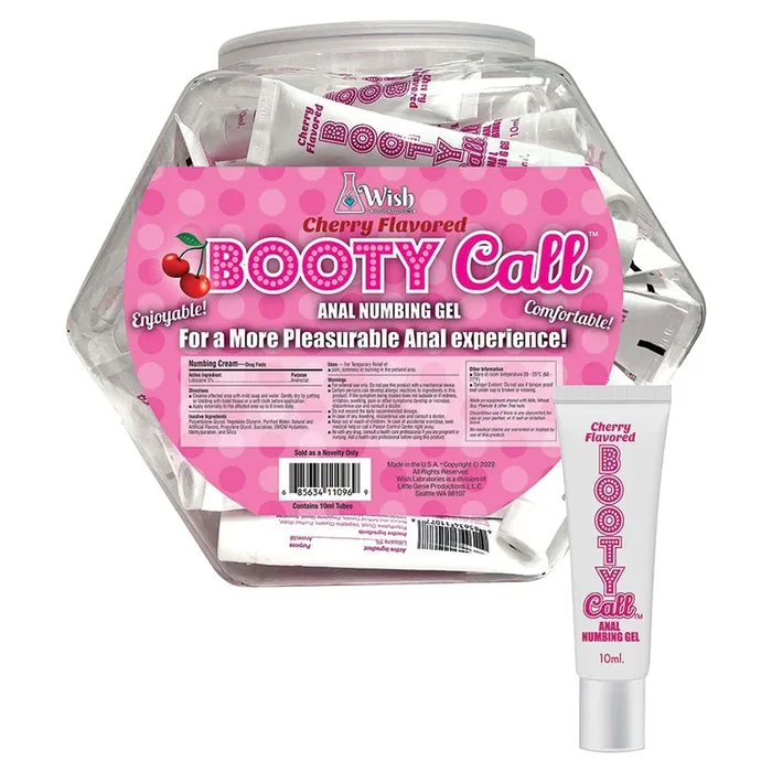 Booty Call Anal Numbing Gel – Cherry 10ml (65 Pack)