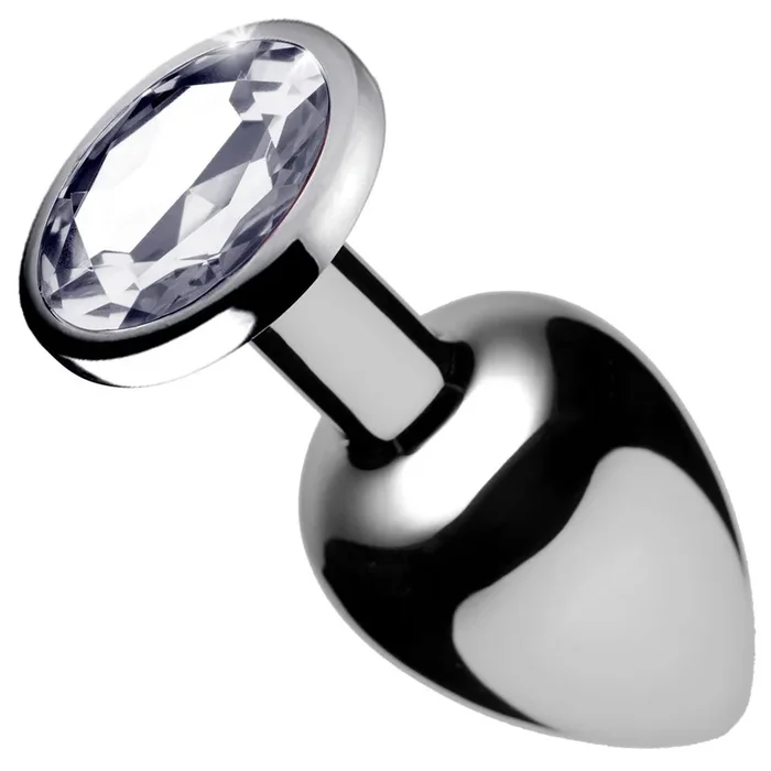 Booty Sparks Clear Gem (Medium) – Slim Aluminum Anal Plug