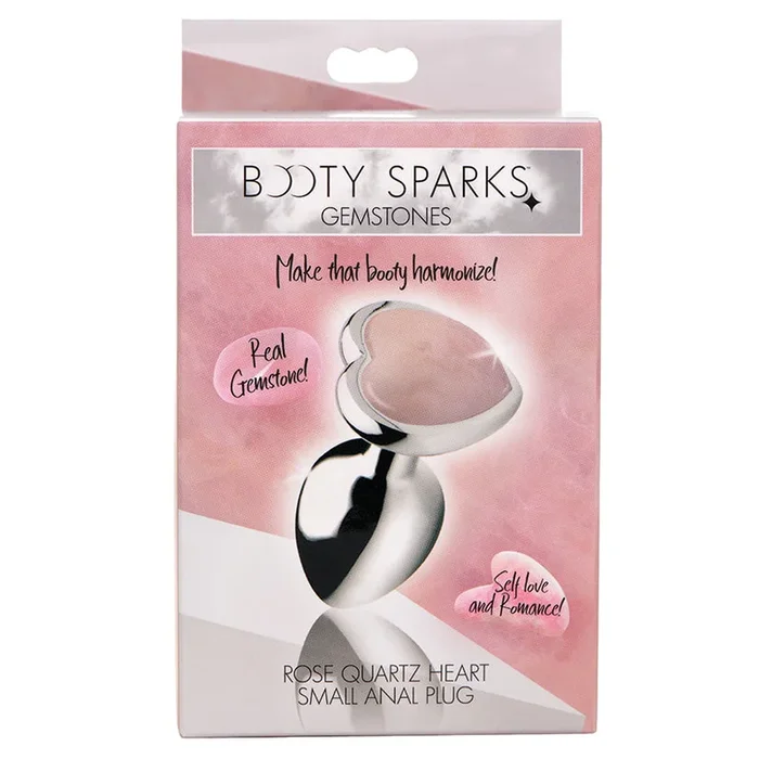Booty Sparks Gemstones Rose Quartz Heart Small