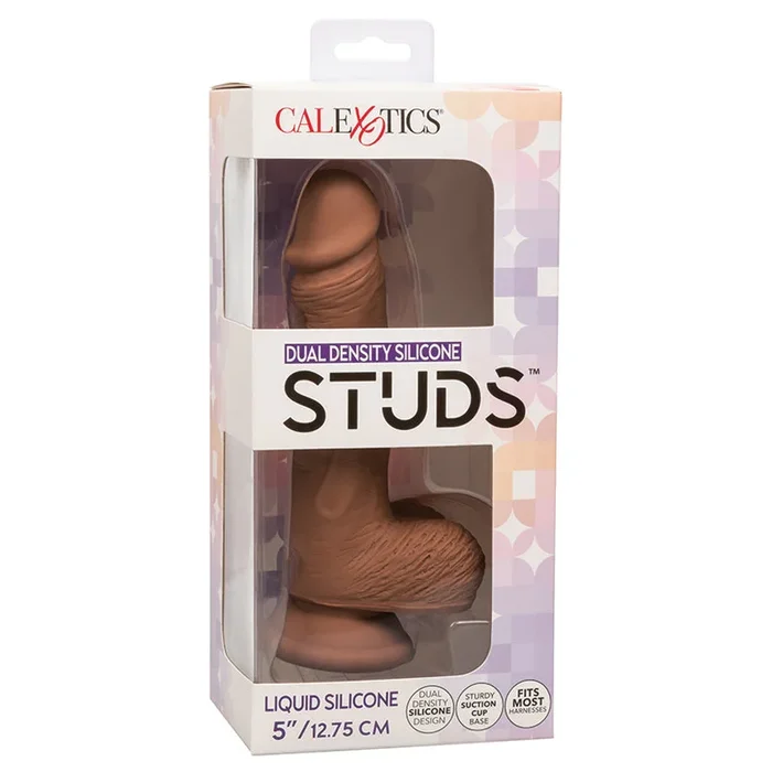 CalExotics Dual Density Silicone Studs – Brown 5″