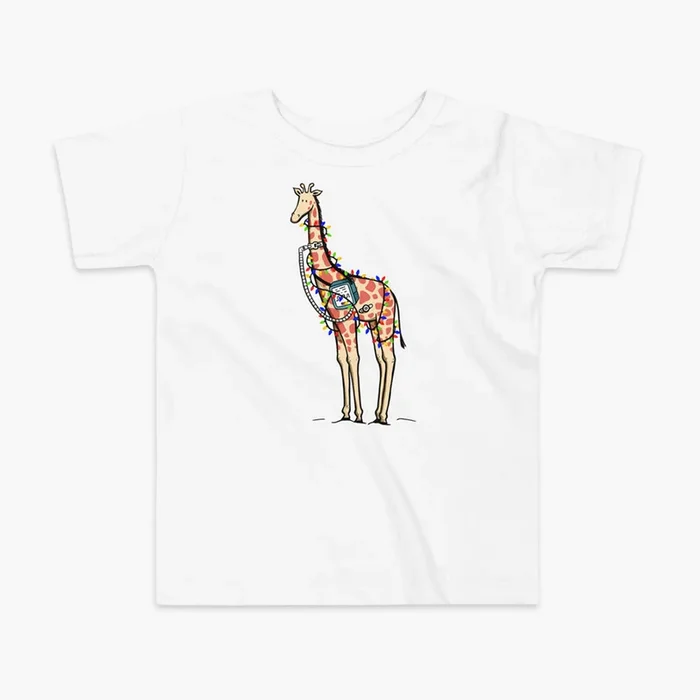 Christmas Giraffe – Kids (2yrs-5yrs) T-Shirt