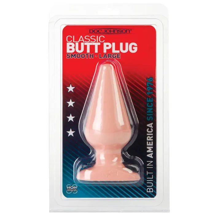 Classic Butt Plug Smooth – Large – White