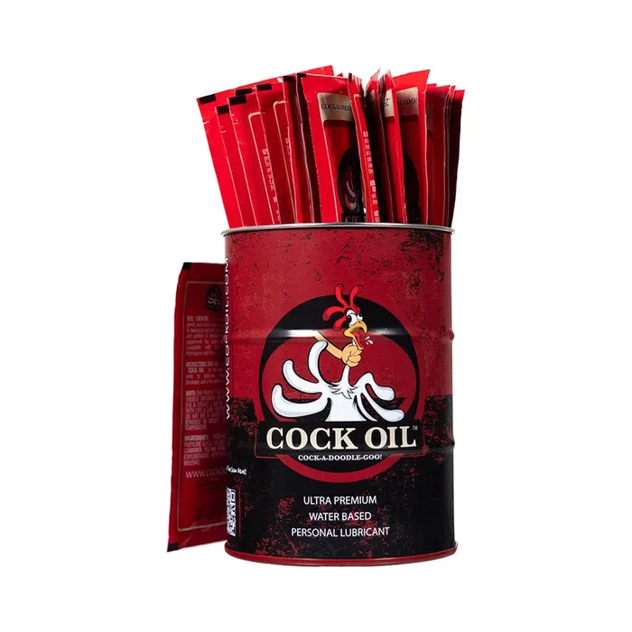 Cock Oil Branded Collector’s Edition Drum with 25 Foil Packets