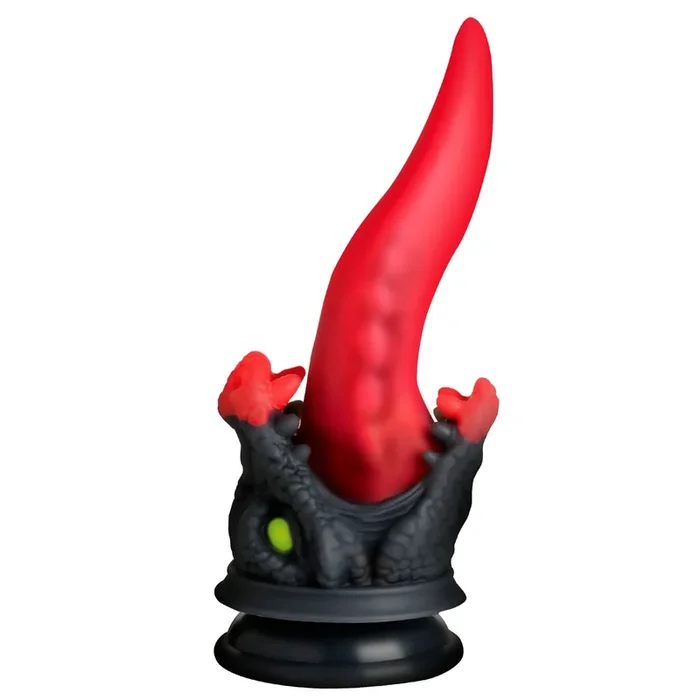 Creature Cocks Dragon Roar Silicone Dildo Red Black