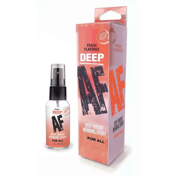 Deep AF – Peach – Peach Flavoured Deep Throat Spray – 29 ml