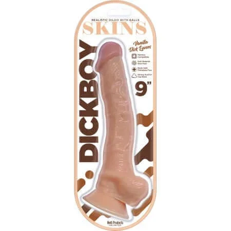 Dicky Skins Dildo Skin 9-Inch Dildo Vanilla Lovers – Realistic Pleasure Awaits!