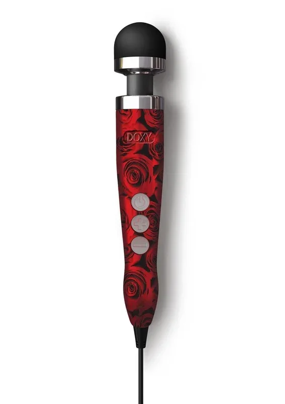 Doxy Die Cast 3 Wand Plug-In Wand Massager – Rose Pattern