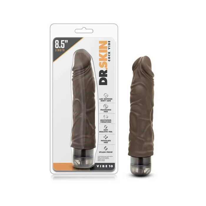 Dr. Skin – Cock Vibe 10 – 8.5 in Vibrating Dong
