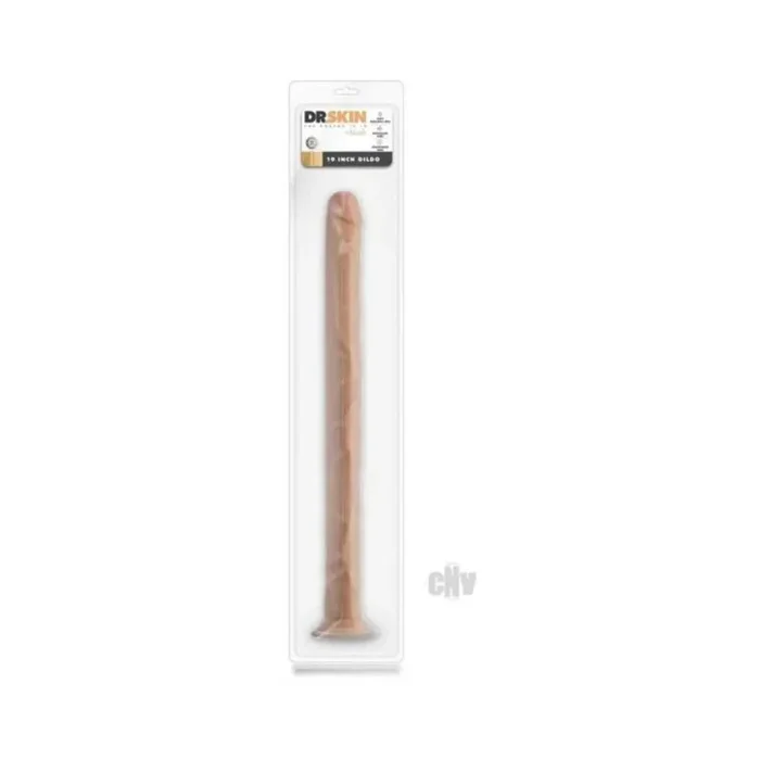 Dr Skin Dildo W/suction 19 Beige
