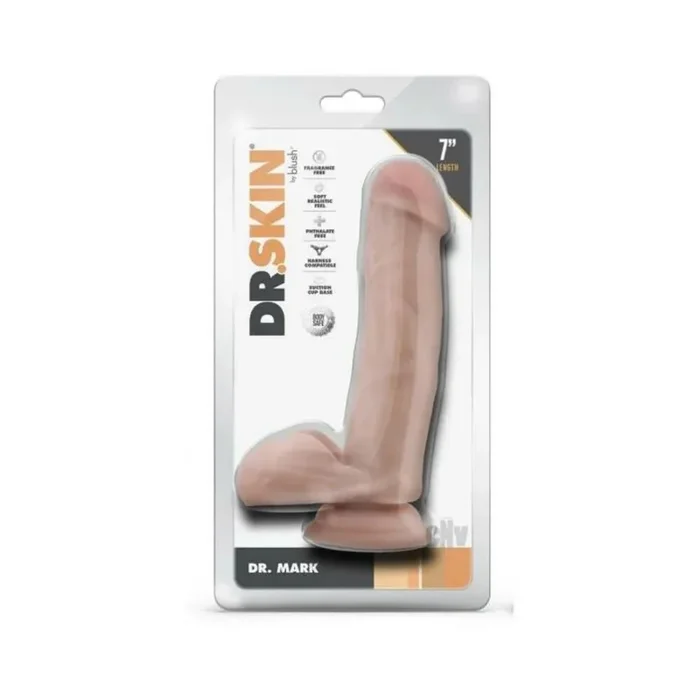 Dr Skin Mr Mark 7 Dildo Balls Beige