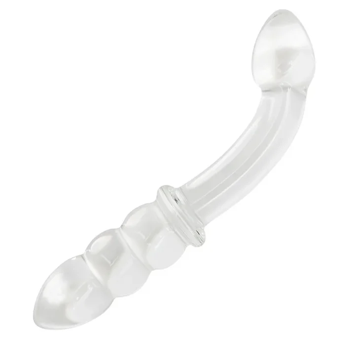 Dual-Ended Curved Glass G-Spot Dildo