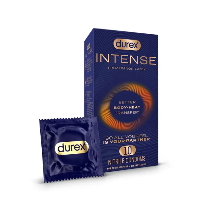 Durex Intense Ultra Thin Nitrile Condoms 10 Pack Sensitive