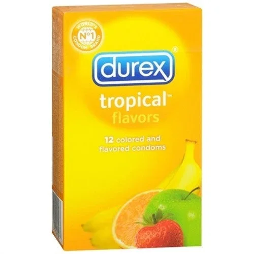 Durex Tropical Flavors Condoms – 12 Pack